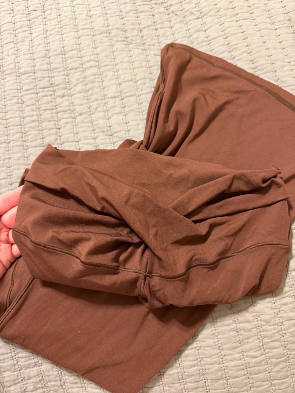 aerie Rust/Brown Flare Leggings - Picture 2 of 3